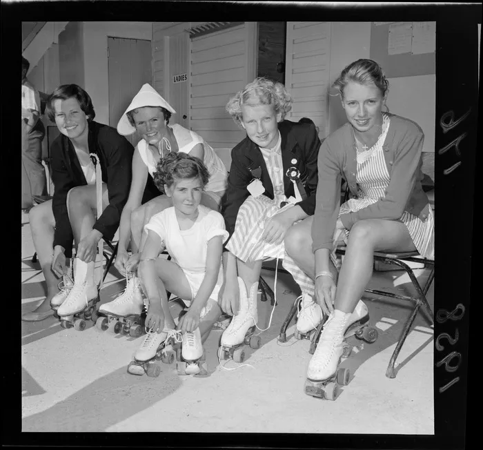 Roller skaters at Petone