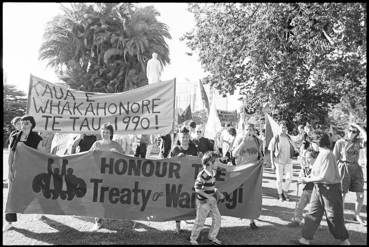 Sesquicentennial demonstration, Albert Park, 1990