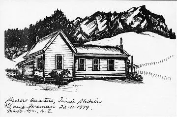 Shearers' quarters, Tinui Station : sketch
