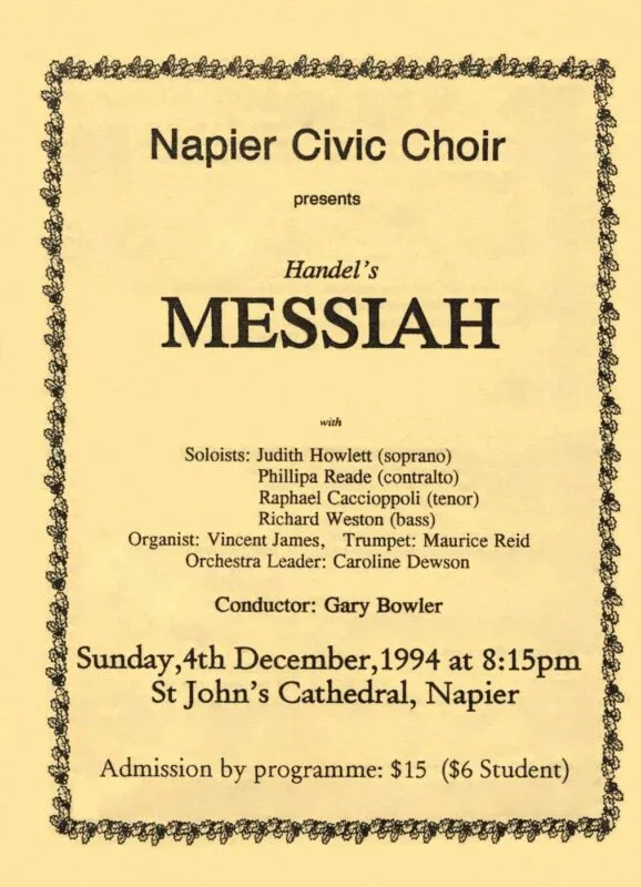 Programme 1994 – Messiah