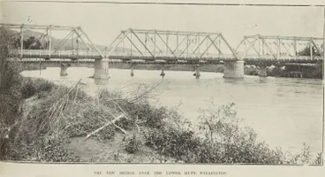 Image: The new bridge over the Lower Hutt, Wellington