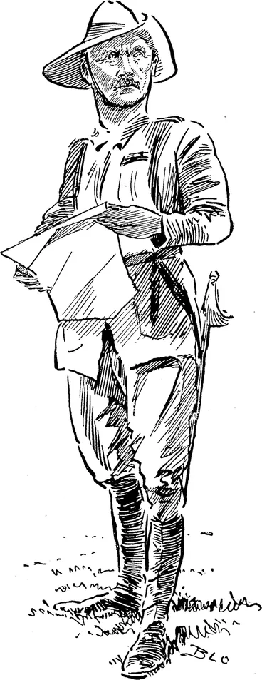 Image: COLONEL "BOB," Military Governor of Samoa (Observer, 26 September 1914)