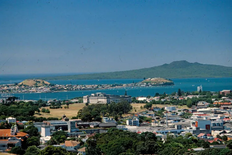 Waitematā Harbour and Rangitoto from Mount Eden