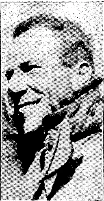Image: THE SMILE OF VICTORS. Captain Kingsford Smith as seen by the crowd just after he had emerged from the Southern Cross. (Evening Post, 12 September 1928)