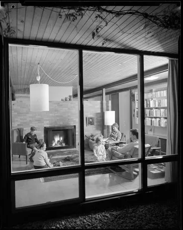 Image: View of the living room, Alington house, 60 Homewood Crescent, Karori