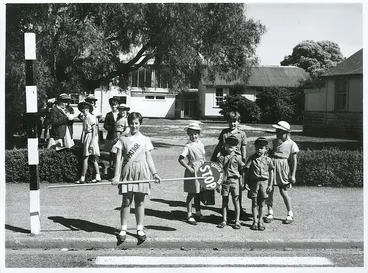 Image: Hamilton, School Patrol outside St Mary's School