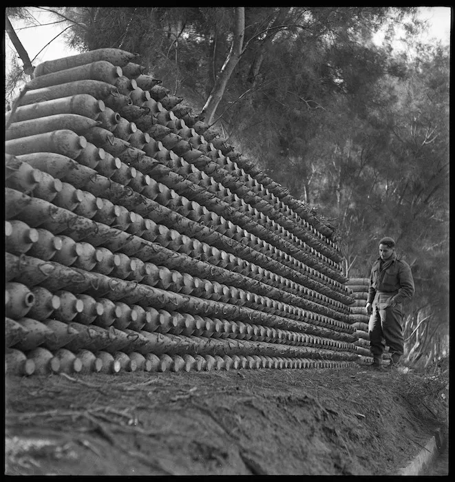German bombs abandoned near Azizia, Libya