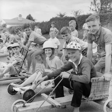 Image: Trolley derby, 1960