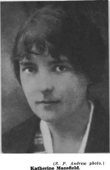 Image: (S. P. Andrew photo.) — Katherine Mansfield