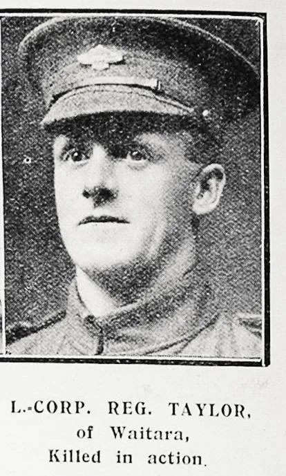 L-Corp Reg Taylor of Waitara, killed in action