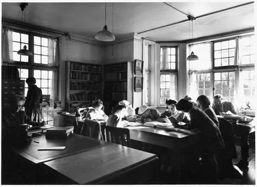 Image: Reading room interior, Alexander Turnbull Library, Wellington