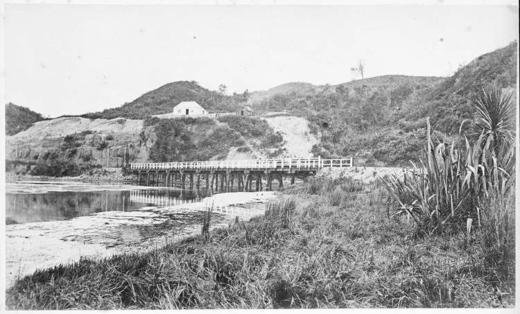 Whangamarino Bridge, Waikato, 1866
