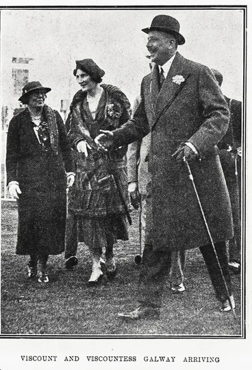 Image: Viscount and Viscountess Galway arriving