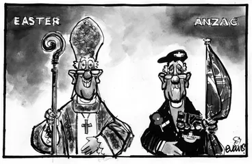 Image: Evans, Malcolm Paul, 1945-: EASTER. ANZAC. 22 April 2011