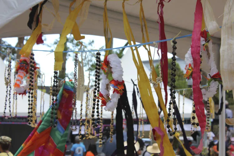 Traditional Tuvalu handicrafts, Pasifika Festival.