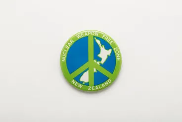 Image: badge, protest