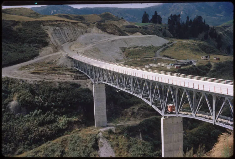 New bridge, Mohaka, 1962