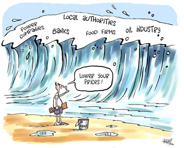 Image: "Lower your prices!" 12 December, 2008.