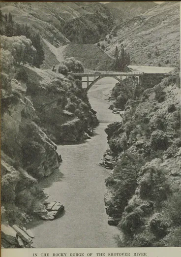 Image: In the rocky gorge of the Shotover River