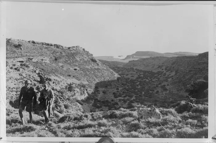 Gully on Crete leading to embarkation beaches near Sphakia