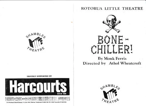 'Bone-Chiller', Rotorua Little Theatre Society, 1993 [programme]