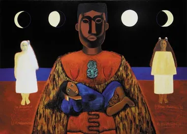 Image: 'Ko hine te iwaiwa, ko hine korako, ko rona whakamau tai'