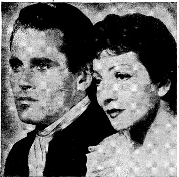 Image: Claudette Colbert and Henry Fonda are the stars of "Drums Along the Mohawk," which comes'to the Tivoli Theatre next Tuesday. (Evening Post, 05 September 1940)