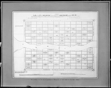 Image: Proposed plan of the city of Wellington, drawn by Samuel Cobham