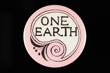 Image: Badge, "One Earth"