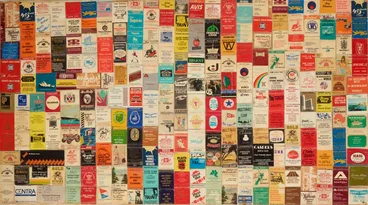 Image: Collage of matches packets