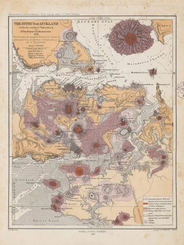 The istmus of Auckland with its extinct volcanoes by Dr Ferdinand von Hochstetter 1859 Image: The istmus of Auckland with its extinct volcanoes by Dr Ferdinand von Hochstetter 1859
