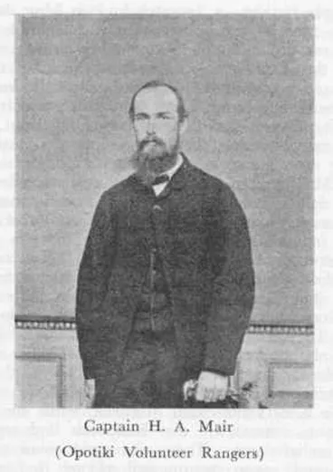 Image: Captain H. A. Mair — (Opotiki Volunteer Rangers)