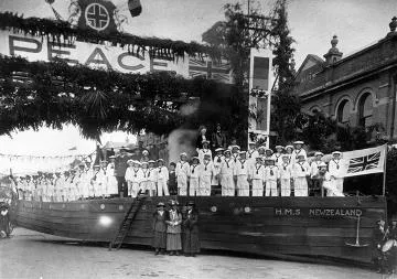Peace Celebration float in Queen Street