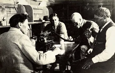 Recording a Māori speaker, 1923 Image: Recording a Māori speaker, 1923