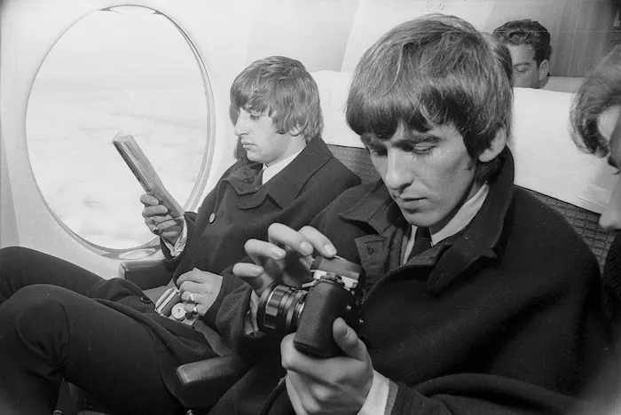 Beatles Ringo Starr and George Harrison