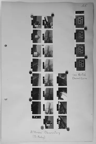 Image: Geoffrey C Wood Nelson Evening Mail proof sheet: New British decimal coins