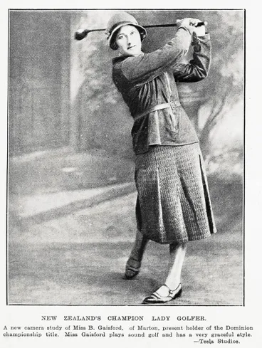 Image: New Zealand's champion lady golfer