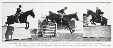 Image: Well-Known Lady Riders And Their Mounts Competing at this Year's Royal Show at the Addington Showground, Christchurch