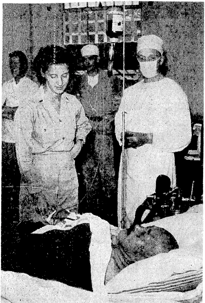 General To jo, Japans No. 1 war criminal, lying in a stupor at the 98th Evacuation Hospital at Yokohama 'on September 12. On the previous day, at his home in Tokio, To jo attempted suicide by^shooting v , . , himself. (Evening Post, 29 September 1945)