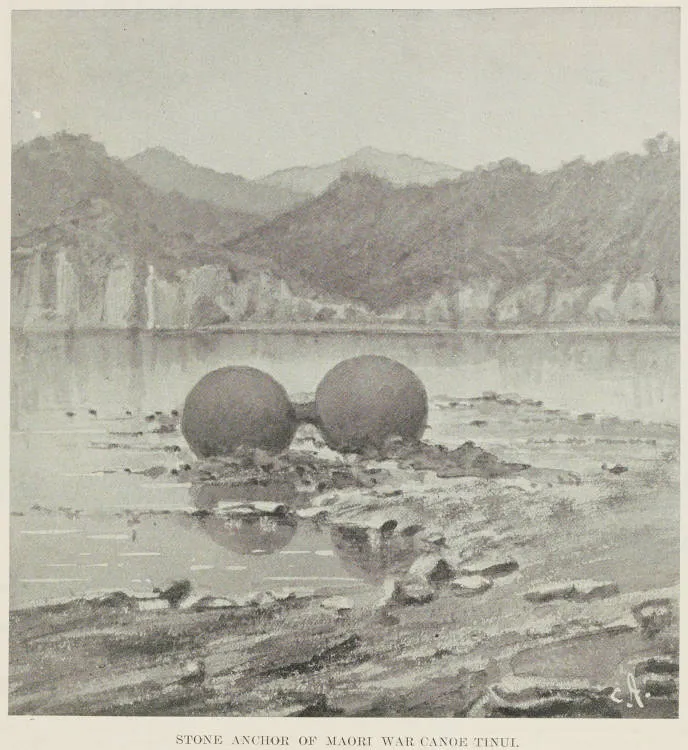 Stone anchor of Māori war canoe Tainui