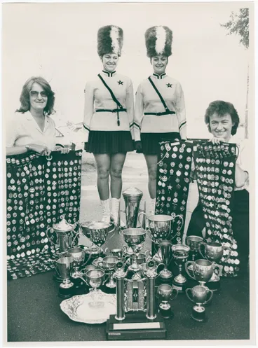 Marching trophies and medals Image: Marching trophies and medals
