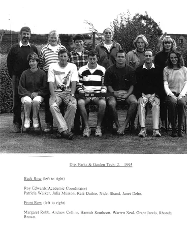 Image: 1995 Dip. Parks & Garden Tech 2