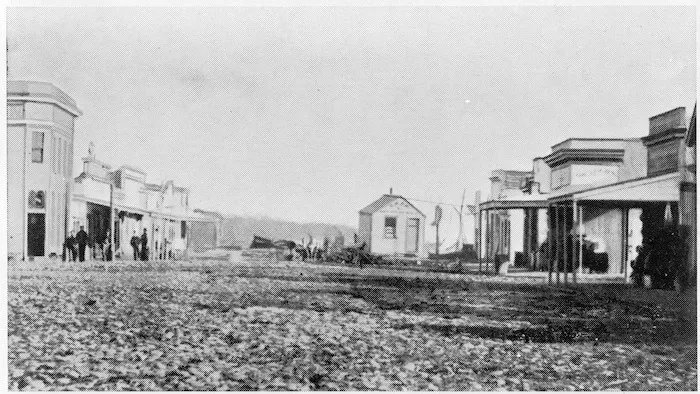 Creator unknown :Photograph of Gladstone Street, Westport