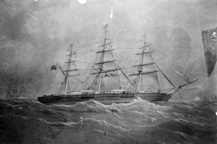 Painting of the sailing ship Accrington