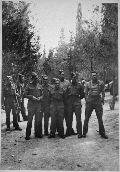 New Zealand soldiers near Athens, Greece