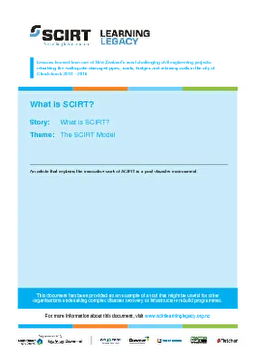 What is SCIRT?