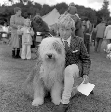 Image: A & P show; pet parade; dog.