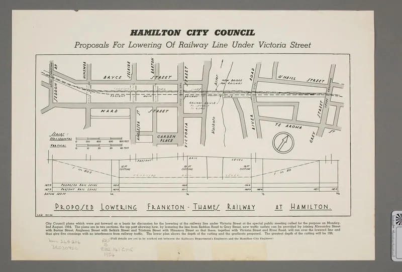 Proposal for Lowering of Railway Line under Victoria Street