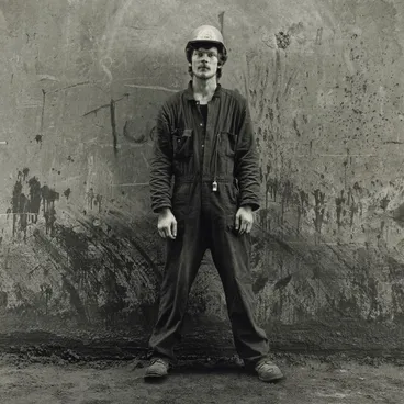 Image: Peter Wall, shift worker, Christchurch Gasworks, 1981. From the portfolio: Gasworks
