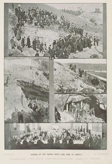 Image: Opening of the Taupiri South coal mine at Huntly